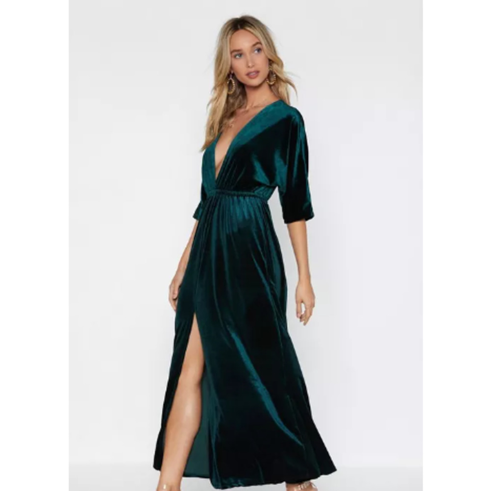 NWT Nasty Gal Hot Date Velvet Dress